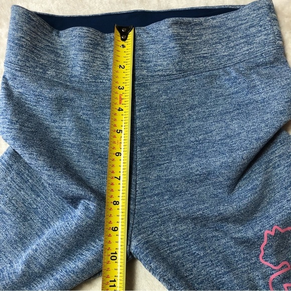 NWOT Puma Heathered Blue/Pink Fleece Lined Youth Leggings Size XL (14/16) - Picture 10 of 12